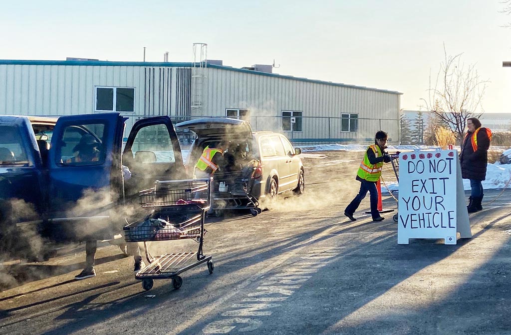 Drive-thru Food Bank