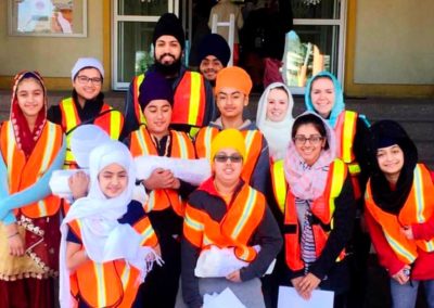 Sikh Youth Walking Away Hunger
