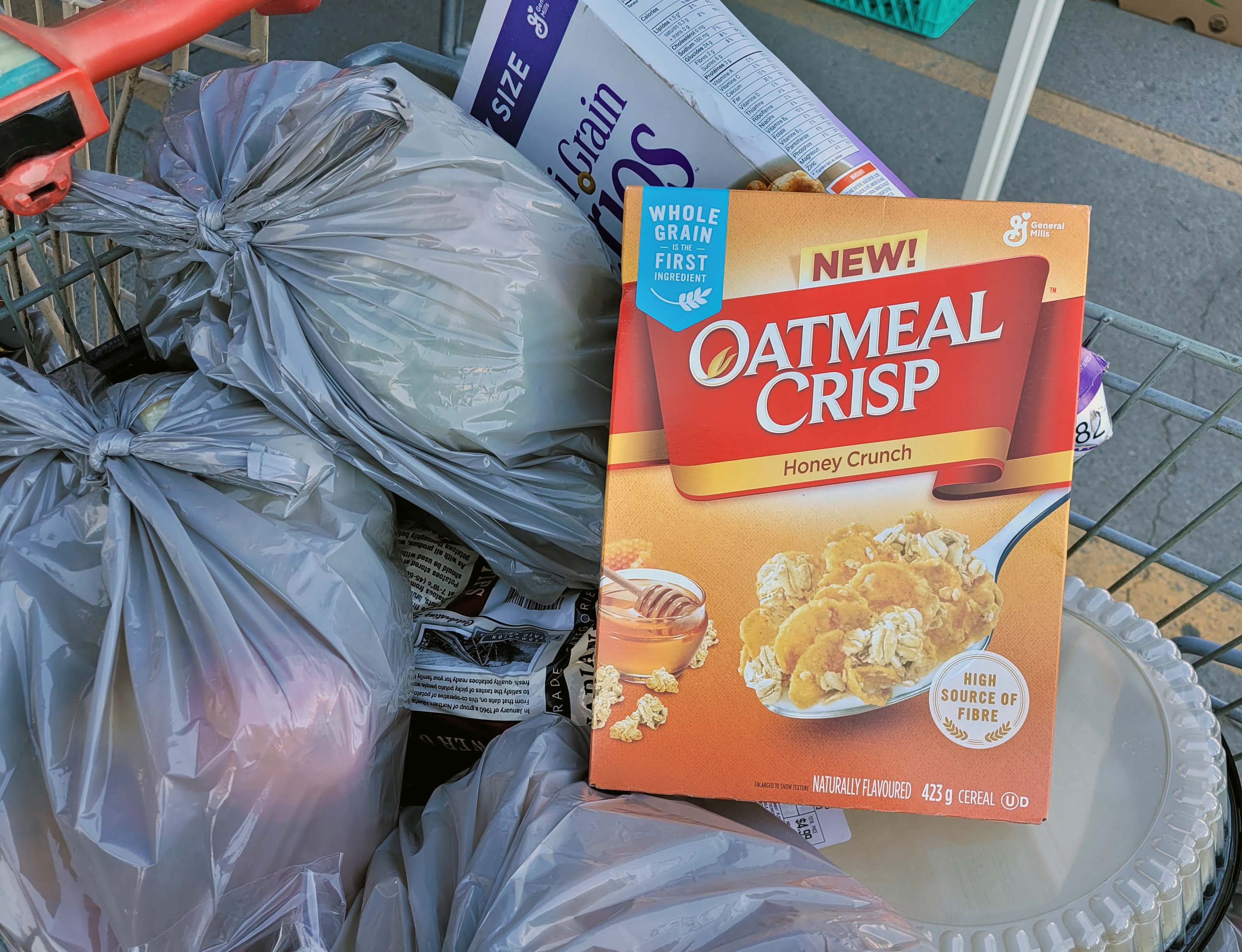 Cereal in a cart