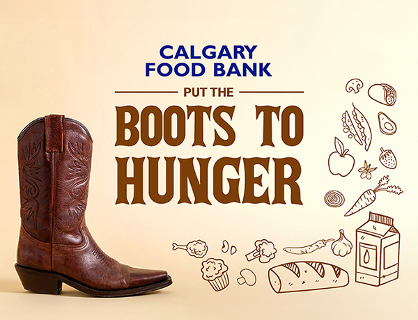 Calgary Food Bank Put The Boots To Hunger campaign image